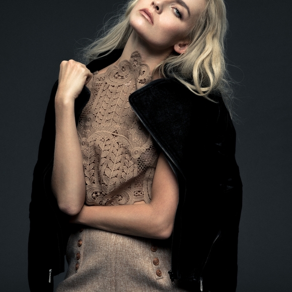 Black Faux Velvet Jacket - Picture 2 of 2